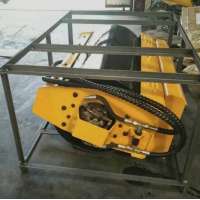 skid steer loader attachment mini compactor steel road roller vibratory roller