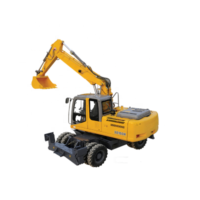 New digging machine 1/12 rc hydraulic wheeled excavators