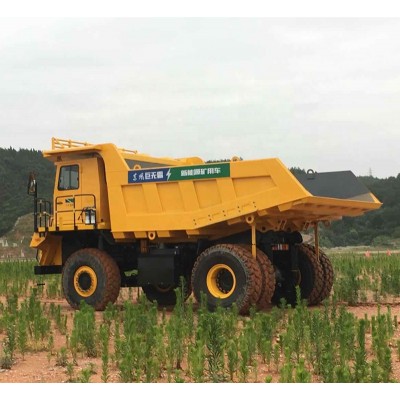 Coal unloading equipment 45ton hybrid heavy duty mining truck price