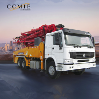 China manufacturer 43m  HB43K mini concrete pump truck for sale